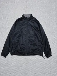 00s 美品 old adidas 万国旗タグ ナイロンジャケット ブラック