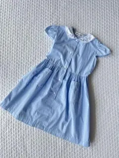 お出かけ用　上品　涼しげなワンピース 120 水色　爽やかのサムネイル