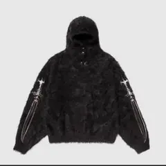 kiko kostadinov フード付きパーカー 黒紫 - メルカリ