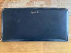 agnes b. 長財布 ブラック ラウンドファスナーのサムネイル