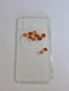 iPhoneX用ケース クリアケース FRESH ORANGEのサムネイル