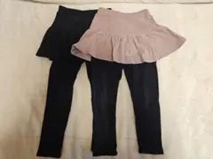 スカート付きレギンス 2点セット サイズ100　スカッツ