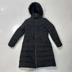 ZARA フード付きロングダウンコート