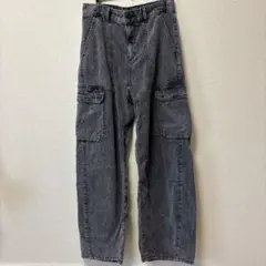 GU メンズジーンズ　ブラックデニム/Ｌサイズ