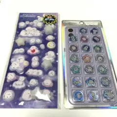 シマエナガ ピカプニシール キラコロおはじきシール
