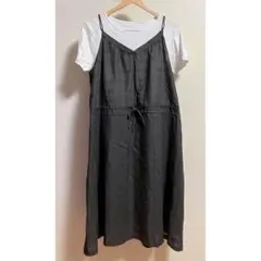 新品*shuca*global work*ドビーブラウジングワンピース*M*のサムネイル
