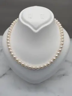 ⑩ 定価4万円 艶極上 あこや真珠ネックレス 7-7.5mm 冠婚葬祭