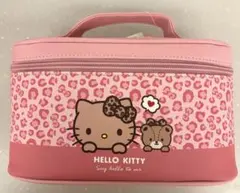 HELLO KITTY 日焼けキティ　ヒョウ柄バニティポーチ　新品未使用