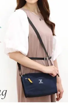 anello ブラック　ミニ ショルダーバッグ