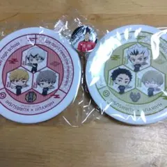 くら寿司　ハイキューお皿２枚　缶バッチ　セット