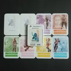 HORI　ファイナルファンタジー12　PS2メモリーカード　シールつき　FF12