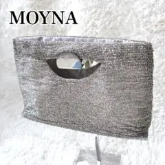 MOYNA モイナ シルバービーズバッグ パーティバッグ ビーズ付き