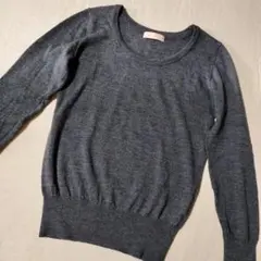 ダークグレー 長袖セーター