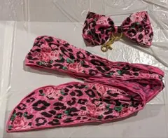 MARSマーズ 薔薇ヒョウ柄 ピンク おりぼん セット
