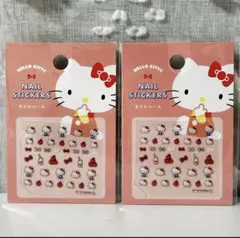 サンリオ ハローキティ ネイルシール 2シート アップルリボン