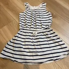 H&M キッズ ノースリーブワンピース ボーダー 98/104cm