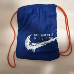 NIKE ナップザックナイキYTHジムザック美品インディゴフォース