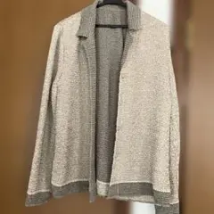 ベージュ カーディガン M-Lサイズ