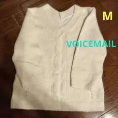 VOICEMAIL ワールド レディース ニットセーター アンゴラ　七分袖