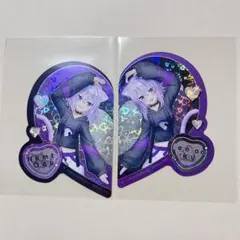 猫又おかゆ キラステッカー