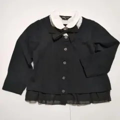 新品未使用COMME CA ISM ブラックボウタイカーディガン 90