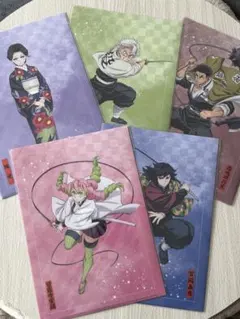 鬼滅の刃　無限城編　アニプレックス　オンラインくじ　クリアファイルセット　5点