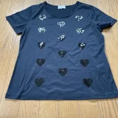 【新品・未使用品】ユーバイウンガロU by Ungaro ハート装飾 Tシャツのサムネイル