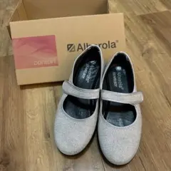 BEAMS BOY×Alberola 別注シルバーラメバレエシューズ３７