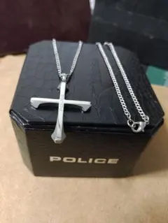 POLICE ポリス シルバークロスネックレス イタリア製 高級感ありのサムネイル