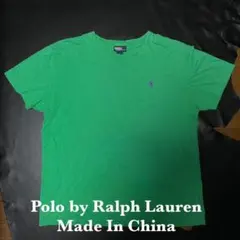 R*T様 【人気カラー】ポロラルフローレン Tシャツ L グリーン 刺繍ロゴ 古