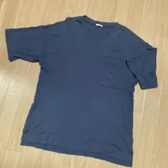 GU ネイビー Tシャツ(ルーズフィット)