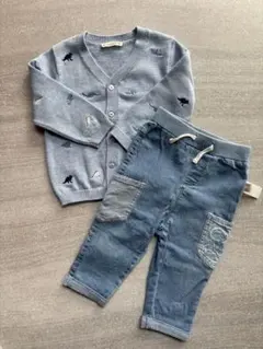 dave & bella 恐竜コーデセット（80センチ）