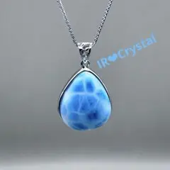 【美:高品質】ラリマーネックレス S925