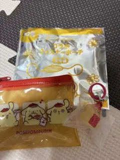 폼폼푸린 수시로 콜라보 지퍼 파우치