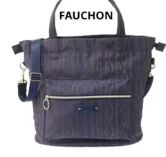 ☆送料無料☆未使用品☆FAUCHON フォション ネイビー ショルダーバッグのサムネイル