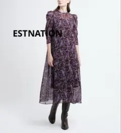 ESTNATION ティアードマキシワンピース M 定価35,200円 - メルカリ