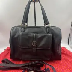 【美品】トリーバーチ ミニボストンバッグ 2way サッチェル シボ革 保存袋のサムネイル