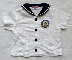 ミキハウス　セーラー襟 ホワイト Tシャツ