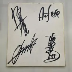 THE ALFEE 　直筆サイン色紙 アルフィー 直筆サイン入り色紙 THE ALFEE 1987 SPRING TOUR