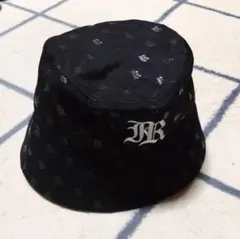 新品未使用 ブラック 総ロゴ入り バケットハット