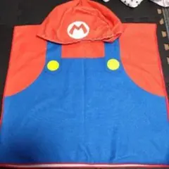 スーパーマリオ なりきりフード付きバスタオル マリオ柄