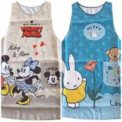 【新品】保育士エプロン　ミッキー&miffy　2枚セット