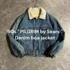 90s PILGRIM by Sears デニムボアジャケット ストア系ブランド