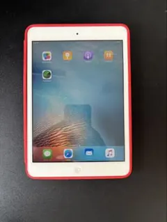 初代iPad mini 本体 シルバー 赤カバー付きA1432 MD531J/A