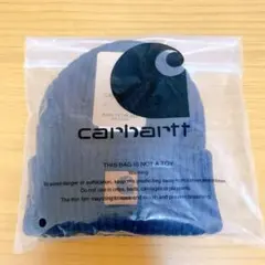 新品未使用 カーハート ニット帽 ネイビー