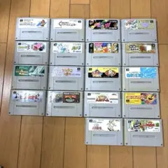 【ジャンク品】レア スーパーファミコン ソフト 18点 まとめ売り