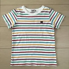 【DOUBLE.B】マルチカラーボーダーTシャツ　100㎝のサムネイル
