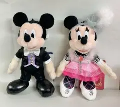 ビッグバンドビート　ミッキー、ミニーぬいぐるみバッジ