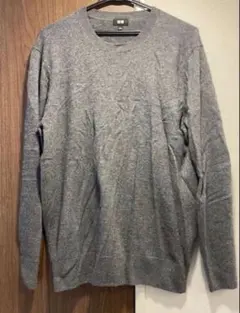 UNIQLO ユニクロ クルーネックセーター グレー ニット トップス セーター