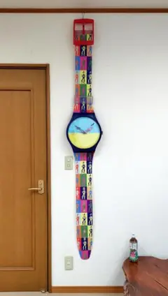 Maxi Swatch 腕時計型 掛け時計 マキシスウォッチ 特大 Maxi swatch マキシスウォッチ 壁掛け